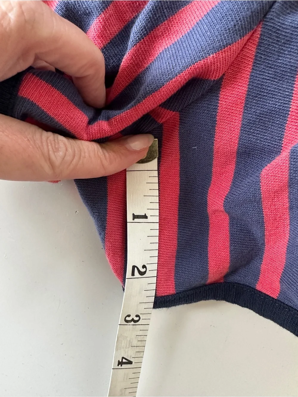 Striped Navy+ Pink vintage style track shorts j.crew